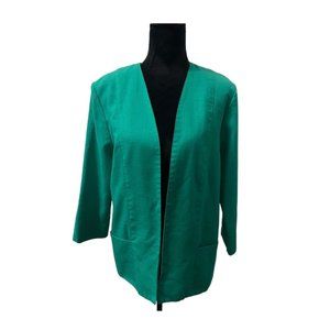 Lanz Originals Vintage Blazer Teal/Green Size 10